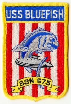 Early 1980s Submarine Patch for USS Bluefish (SSN-675)