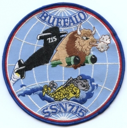 1980's Submarine Patch for USS Buffalo SSN-715