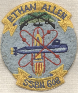 Japanese-Made Patch for US Navy USS Ethan Allen SSBN-608