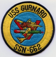 Late 1970s Asian-Made Submarine Patch for USS Gurnard SSN-662