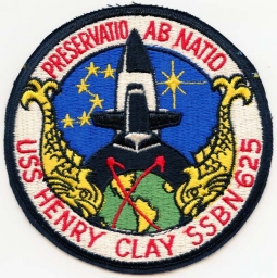 1970's Japanese-Made US Navy USS Henry Clay SSBN-625 Patch