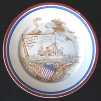 Beautiful USS Maine Patriotic Plate
