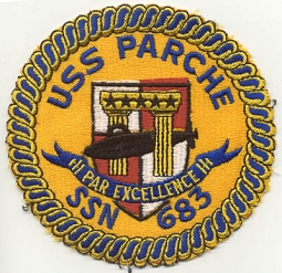 Circa 1980s USS Parche (SSN-683) Submarine Patch