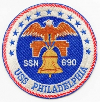 Late 1980s-Early 1990s USS Philadelphia (SSN-690) Submarine Patch