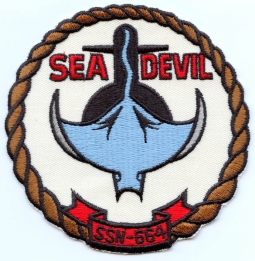 1970's Submarine Patch for USS Sea Devil SSN-664