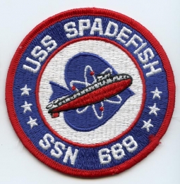 Ca. 1980s-1990s USS Spadefish SSN-668 Patch