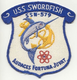 Circa 1980s USS Swordfish (SSN-579) Patch