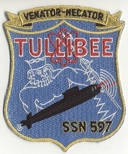 Circa 1980s-1990s USS Tullibee SSN 579 Patch