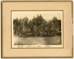 WWI Photograph of Unknown US Unit in France, Probably Transport Company