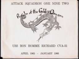 1966 USN History "Attack Squadron 192 "Realm of the Golden Dragon" USS Bon Homme Richard CVA-31"