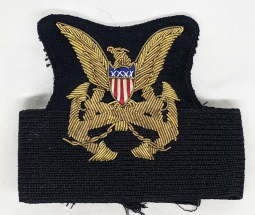 Nice Variation WWII US Army Transportation Service Officer Hat Badge