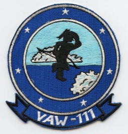 Late 1970s Okinawan-Made Patch for USN Carrier Airborne Early Warning Squadron 111 (VAW-111)