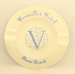 Rare & Important Ca 1955 Versailles Hotel Miami Beach Ashtray by Harker Pottery