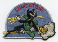 1951-52 USN VF-191 (Fighter Squadron) Jacket Patch "Satan's Kittens" Worn on USS Princeton,