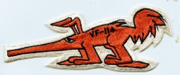 Cool mid-1970's USN VF-114 Japanese Made Jacket Patch with B. C. Aardvarks