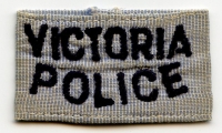 Circa 1980s Victoria, British Columbia (Canada) Police Shoulder Strap Tab