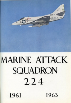 1961-1963 USMC Marine Attack Squadron (VMF) 224 "The Bengals" Cruise Book