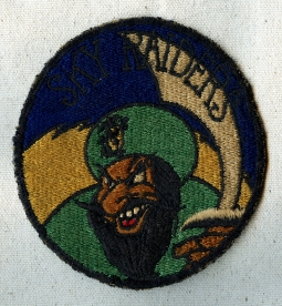 Ext Rare WWII USMC VMF-452 Disney Design Jacket Patch Combat Worn Removed From Flight Jacket