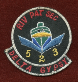 Great VN War USN River Patrol Section 523 Delta Gypsy Pocket Patch Saigon Made by Cheap Charlie