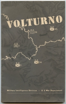 1945 "From the Volturno to the Winter Line" Military Intelligence Division 5th Army Book with Map