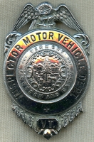 Very Rare 1940's VT MVD Inspector 4th Issue Badge in Exc Condition VT State Police Predecessor