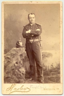1890s US Army Infantry Officer "Cabinet" Photograph