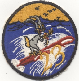 Very Rare WWII US Navy MTB RON 23 Motor Torpedo Boat Squadron Jacket Patch Bugs Bunny