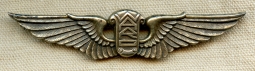 Ext Rare WWII WARD (Women's Air Raid Defense) Wing Badge from Hawaii