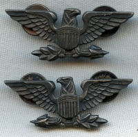 Gorgeous WWII US Army/ AAF Colonel "War Eagle" Rank Insignia in Sterling by Luxenberg Large Size