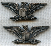 Great WWII US Army/USAAF Colonel "War Eagle" Rank Insignia in Sterling by Luxenberg Large Size