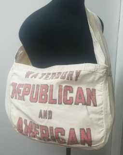 Cool 1940's-50's Newsboy Bag for Waterbury (CT) Republican & American