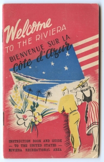 Scarce Named Late WWII US Riviera Recreation Area (USRRA) Booklet with Map
