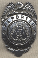 1900 Westerly (Rhode Island) Sun Reporter Badge