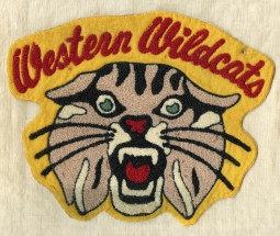 Great Vintage 1950's Chenille Back For the Phoenix AZ Area Western Wildcats Shooting Association