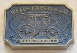Great Vintage Wells Fargo & Co Comm. Paperweight From 1973