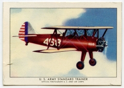 1940 Wings Cigarettes Card Series 1 #11 (Stearman PT-13A) of  Set T87 in Near Mint Condition