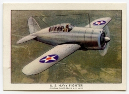 1940 Wings Cigarettes Card Series 1 #15 (Brewster F2A-1) of  Set T87 in Near Mint Condition