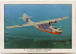1940 Wings Cigarettes Card Series 1 #16 (Consolidated PBY) of  Set T87 in Very Fine Condition