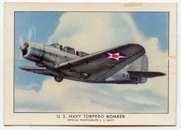 1940 Wings Cigarettes Card Series 1 #19 (Douglas TBD-1) of  Set T87 in Very Fine Condition