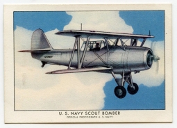 1940 Wings Cigarettes Card Series 1 #23 (Vought-Sikorsky SBU-1) of  Set T87 in Near Mint Condition