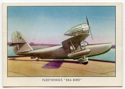 1940 Wings Cigarettes Card Series 1 #30 (Fleetwings Sea Bird) of  Set T87 in Near Mint Condition