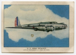 1940 Wings Cigarettes Card Series 1 #3 (Boeing B-17) of  Set T87 in Fine Condition