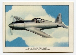 1940 Wings Cigarettes Card Series 1 #4 (Vultee Vanguard 61) of  Set T87 in Near Mint Condition