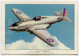 1940 Wings Cigarettes Card Series 1 #5 (Curtiss-Wright P-40) of  Set T87 in Near Mint Condition