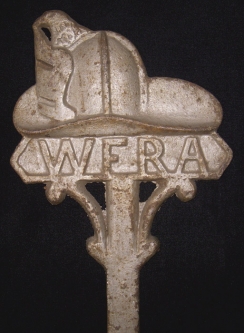 Great 1880s-90s Fireman's Grave Marker Likely from Worcester, Massachusetts Fireman's Relief Assoc.