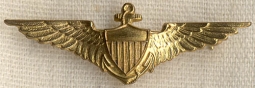 Circa 1920 US Navy Pilots Cap Wing By Robbins