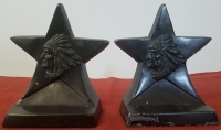 Wonderful 1920's 2nd Infantry Division (US Army) WWI Veteran's Bookends