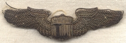 Unique Example of WWII CBI Made Bullion USAAF Liaison Pilot Wing