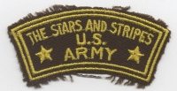 WWII English-Made Stars & Stripes Correspondent Shoulder Patch