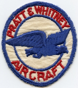 WWII Pratt & Whitney Aircraft Workers Shoulder Patch